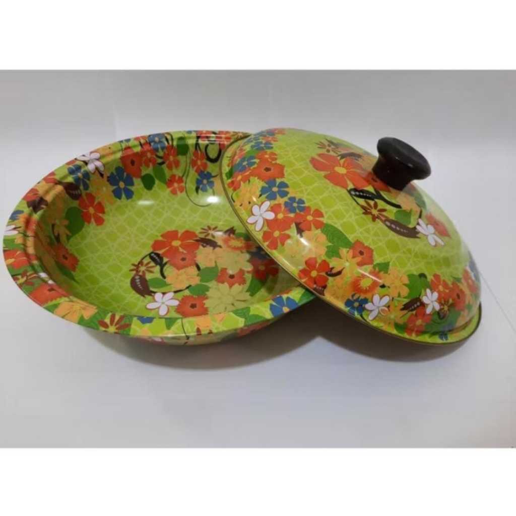 BASKOM KEMBANG STAINLESS 40CM / BASKOM MANGKOK WADAH SERBAGUNA