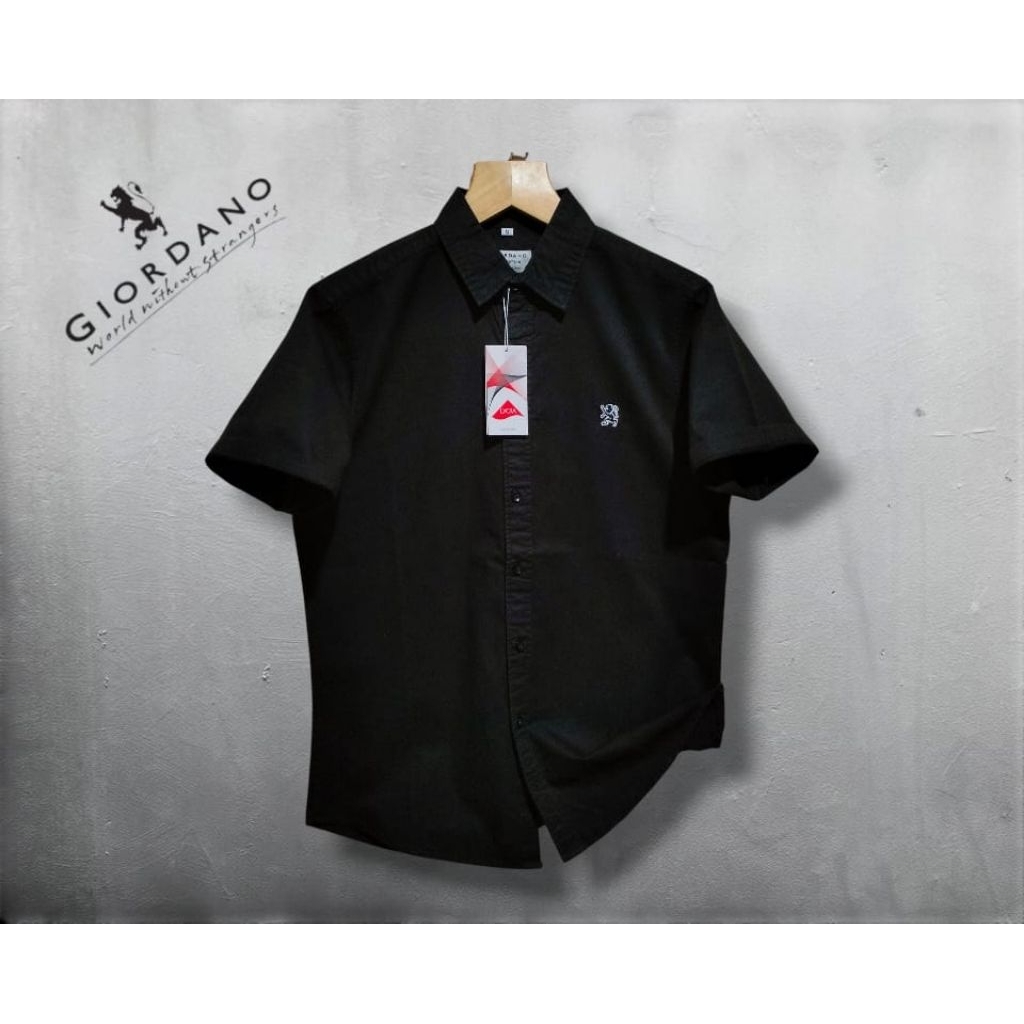 Kemeja Giordano Lengan Pendek Kemeja Giordano Kemeja Polos Pria Kemeja Casual Formal Kemeja Kantor