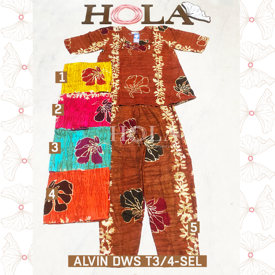 HOLA_FASH | B-Setelan Cp Alvin Dewasa tangan 3/4 , Setelan Batik, Homie oneset, setcel rumah adem, o