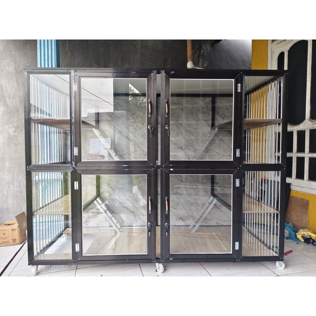 COD kandang kucing alumunium  4 kamar