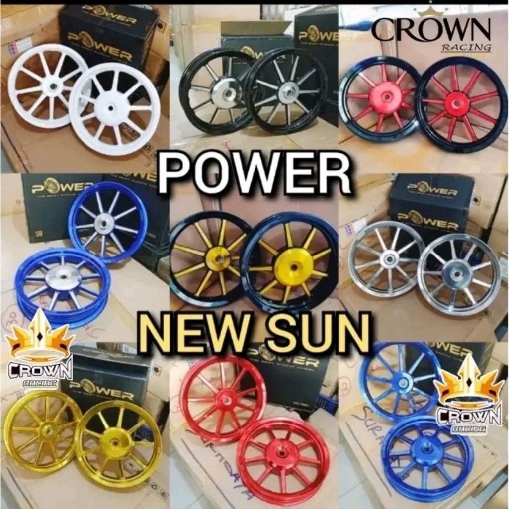Velg Power New Sun Ring 14 Beat / Scoopy / Vario 110 125 150 / Genio / Spacy