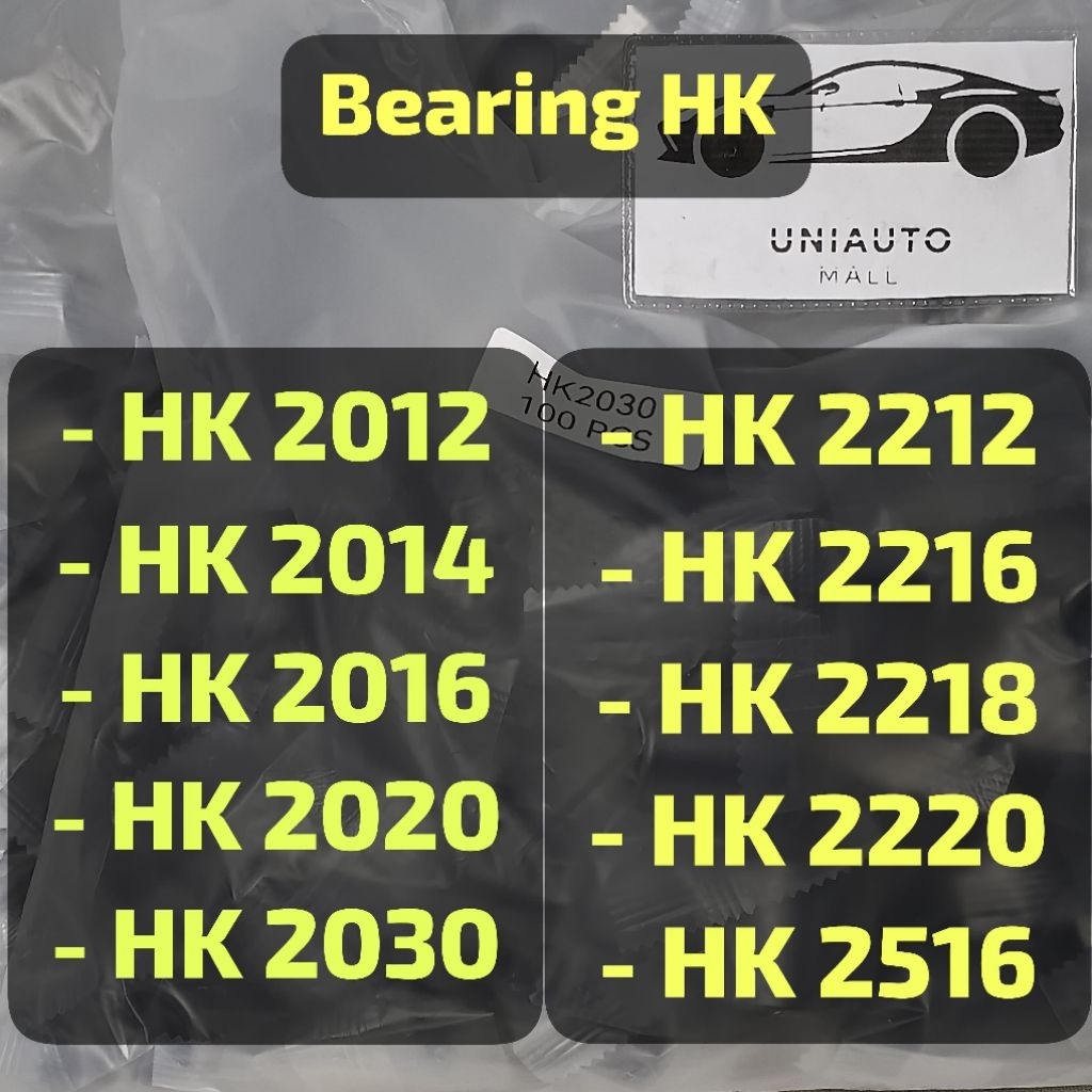 LAHAR BEARING BAMBU HK 2012 HK2014 HK 2016 HK2020 HK2030 HK 2212 HK 2216 HK 2218 HK2220 HK2516