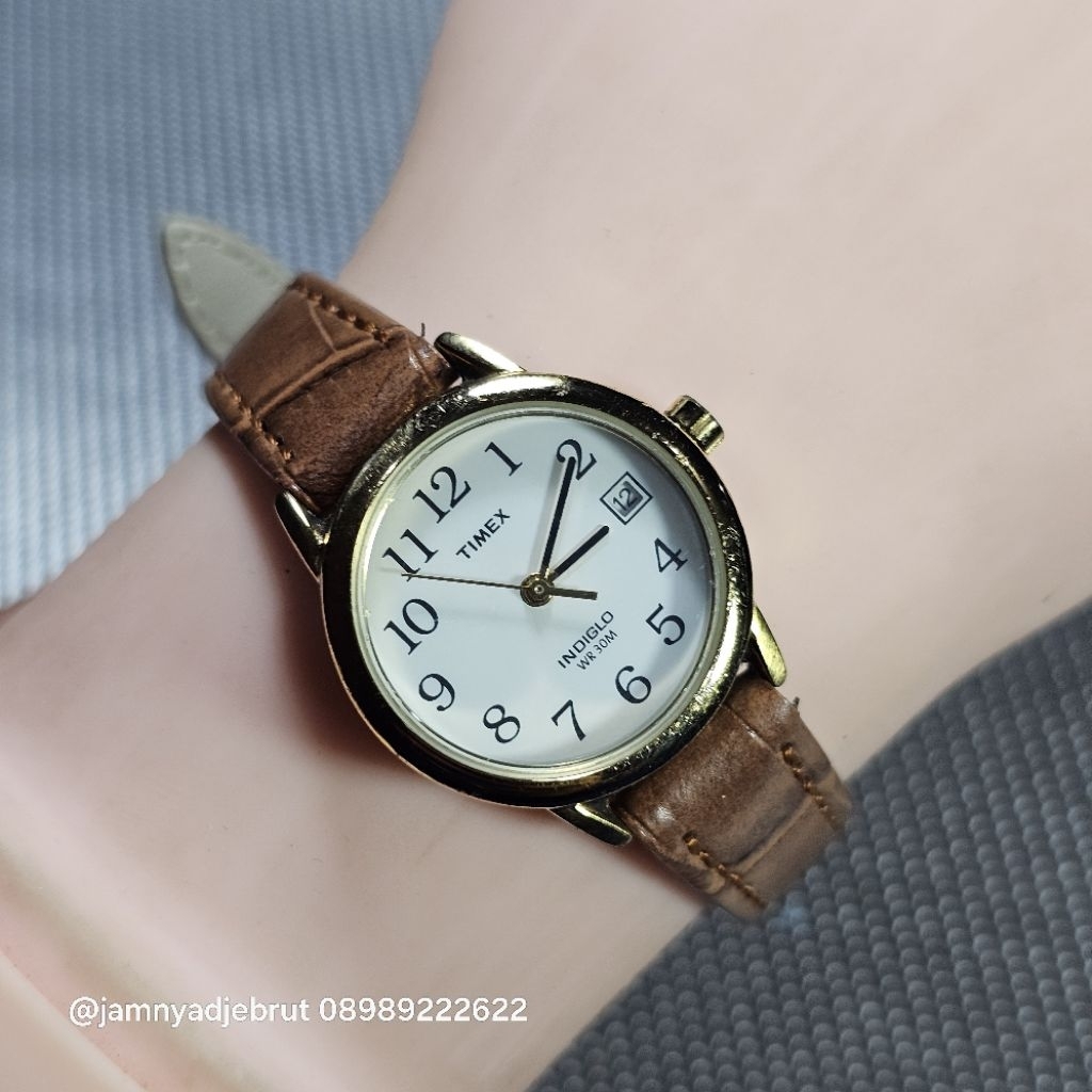 Jam Timex Indiglo O2 Gold Ladies Bekas
