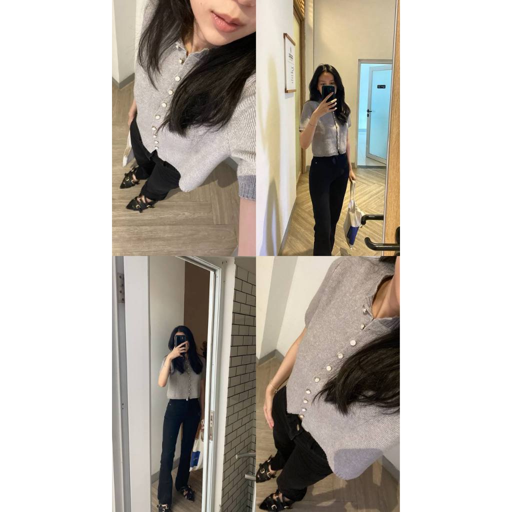 PRELOVED Mahella Megan Knit Button Top / Atasan Rajut Wanita / Knitwear BUKAN GLLA