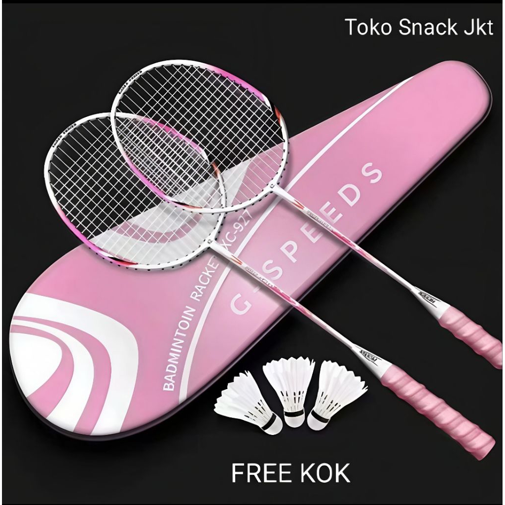 [Free Dus Packing] Raket Bulu Tangkis Isi 2 pcs/raket badminton original/ raket badminton/raket