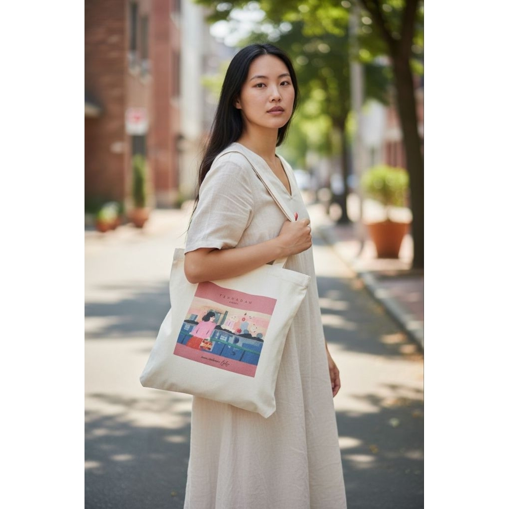 Tas tote bag the face shop Yehwadam in Shanghai - Collaboration with Oamul Lu