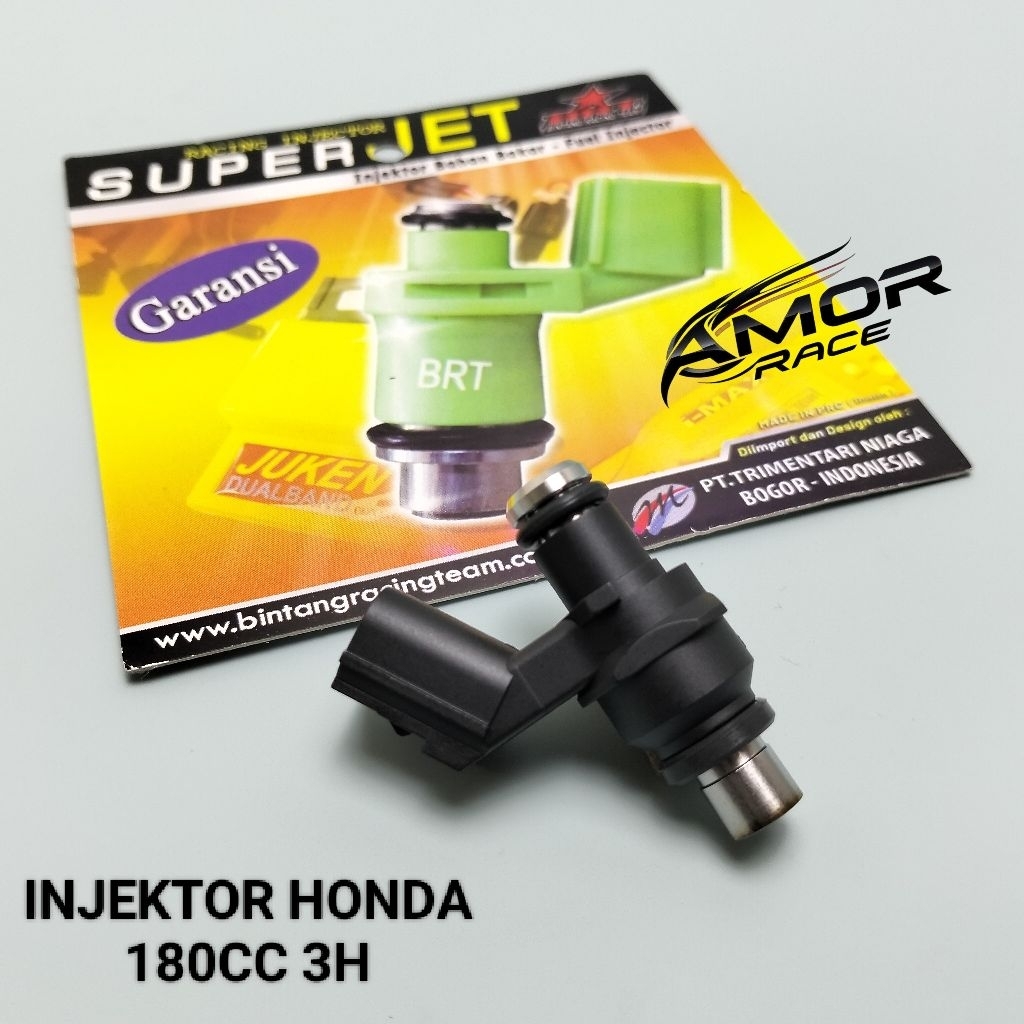 INJEKTOR BRT RACING 180CC 3HOLE UNIVERSAL HONDA VARIO/ PCX/ BEAT/ CRF 150/ SONIC/ GTR/ VESPA/ VERZA