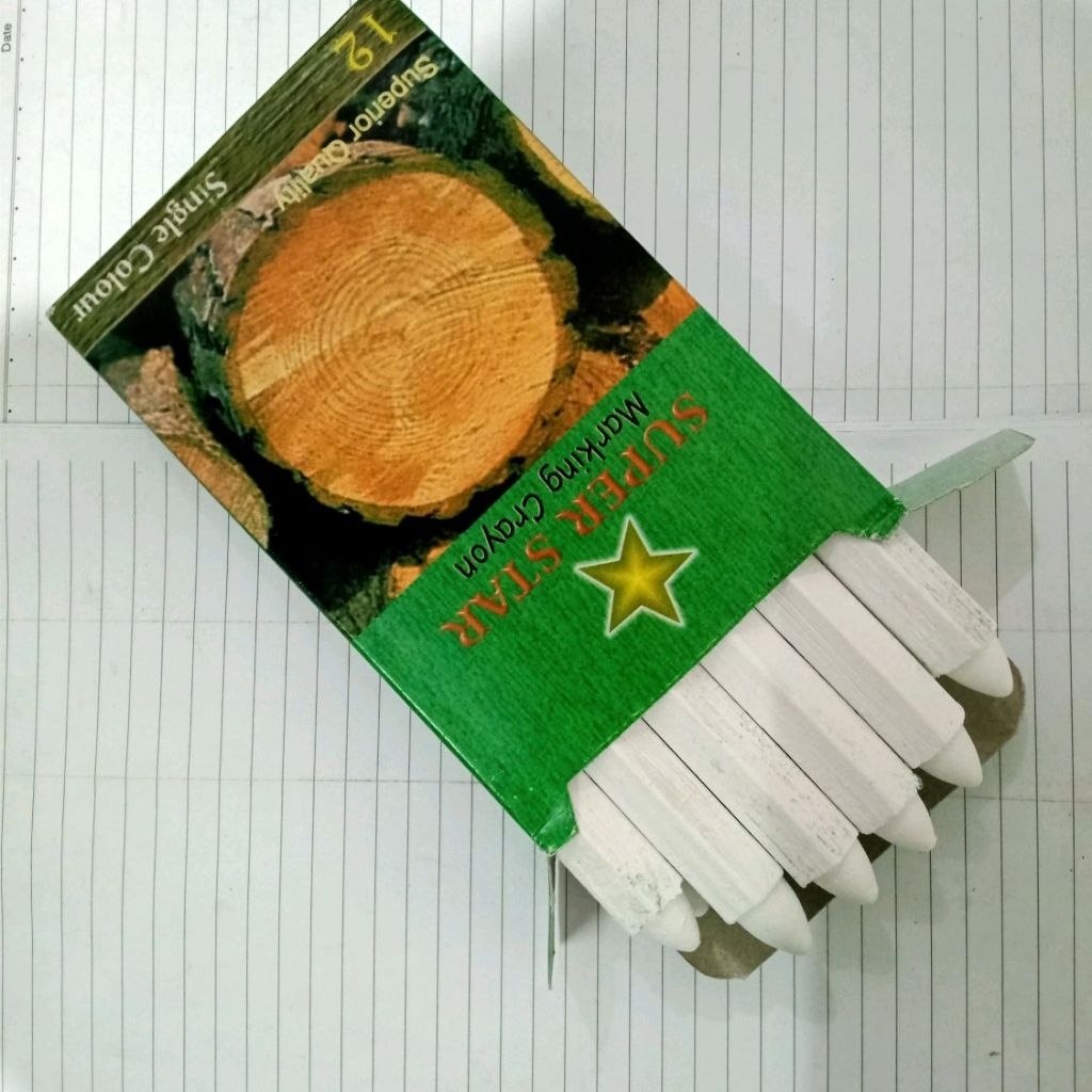 Crayon kayu warna putih ( marking crayon)