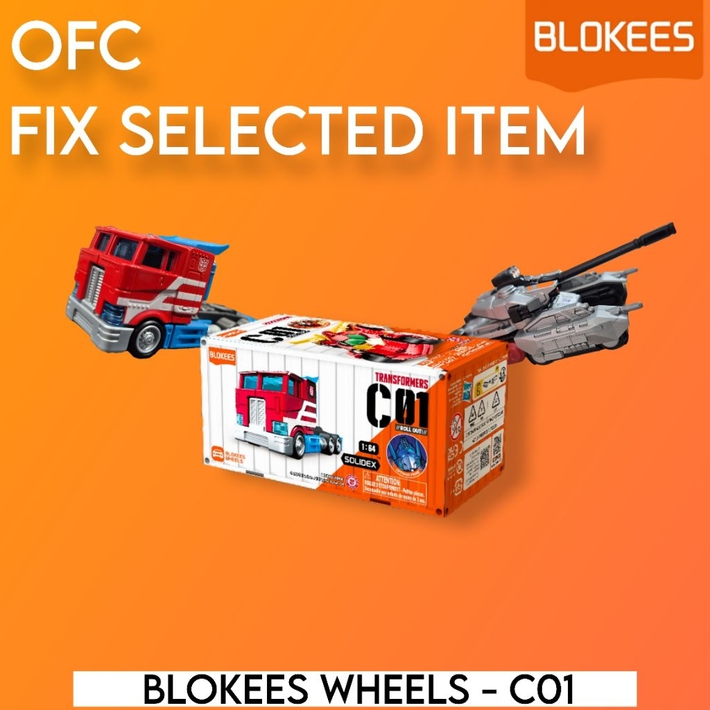 OFC BLOKEES WHEELS TRANSFORMERS C01 / DIECAST TRANSFORMERS BLOKEES WHEELS / DIECAST 1:64 TRANSFORMER