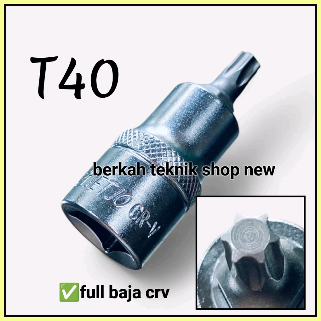 MATA SOCK BINTANG T40 JETJO (pendek) stang shock sok T 40 kunci cakram