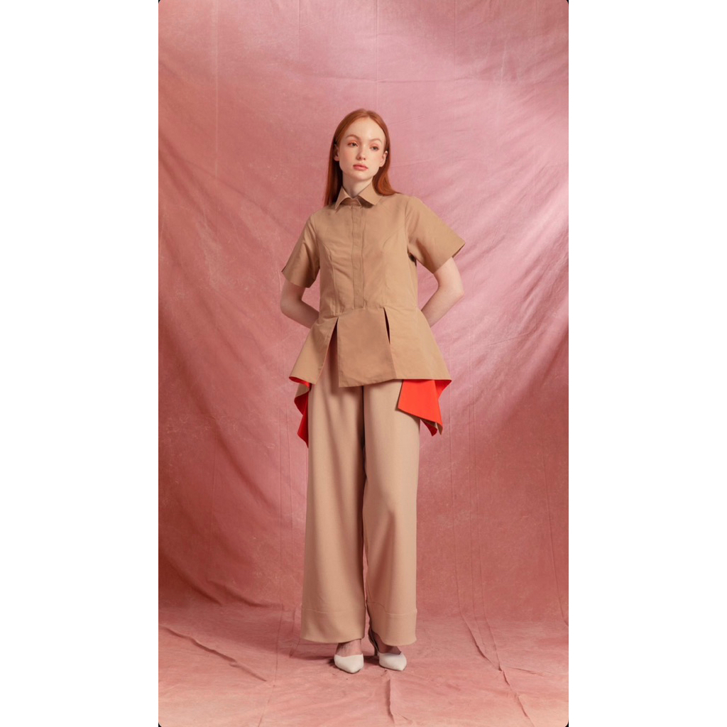 Preloved Major Minor - Blouse Casual for Daily (Brown)