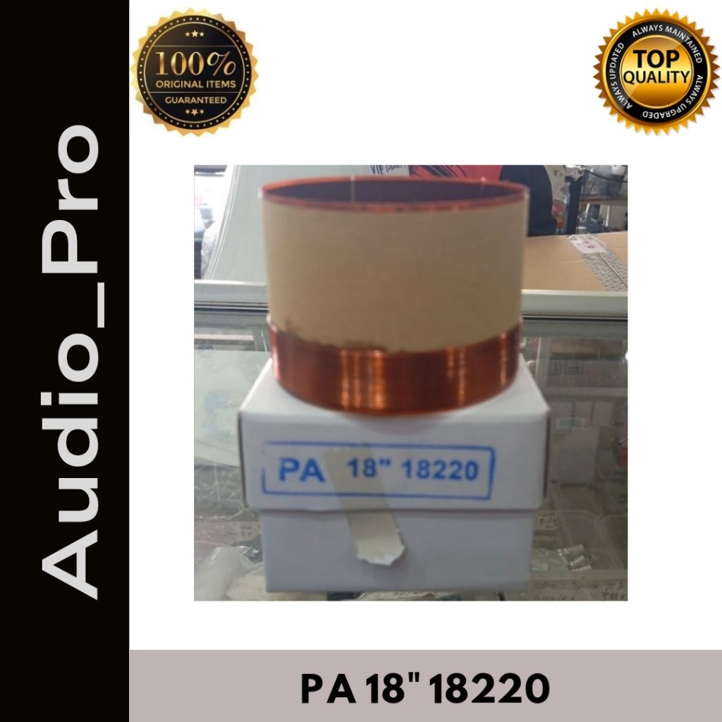 Spul Spool Speaker 18inch PA 18" 18220 Voice Coil 76mm