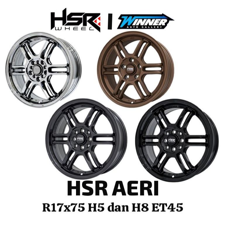VELG MOBIL HSR AERI R17 MODEL RPF1 COCOK BUAT MOBIL INNOVA RUSH BRIO AVANZA ALL NEW AVANZA RAIZE DLL