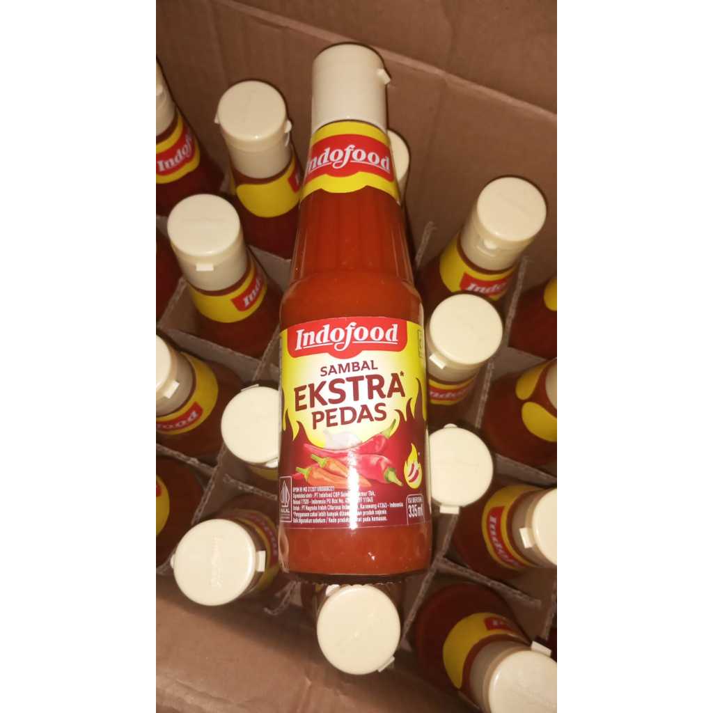 Indofood Saos Sambel Extra Pedas 275 Ml Botol