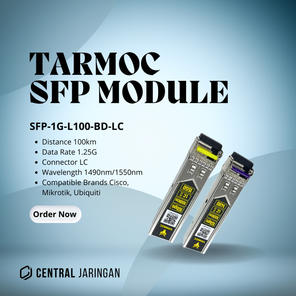 Tarmoc SFP-1G-L100-BD-LC | SFP 1G BIDI 100KM |SFP 1G 100KM Single Mode