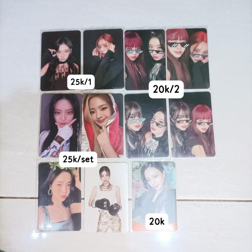photocard pc itzy official (ready desc) yeji, yuna, ryujin, lia, chaeryoung, kill my doubt, born to 