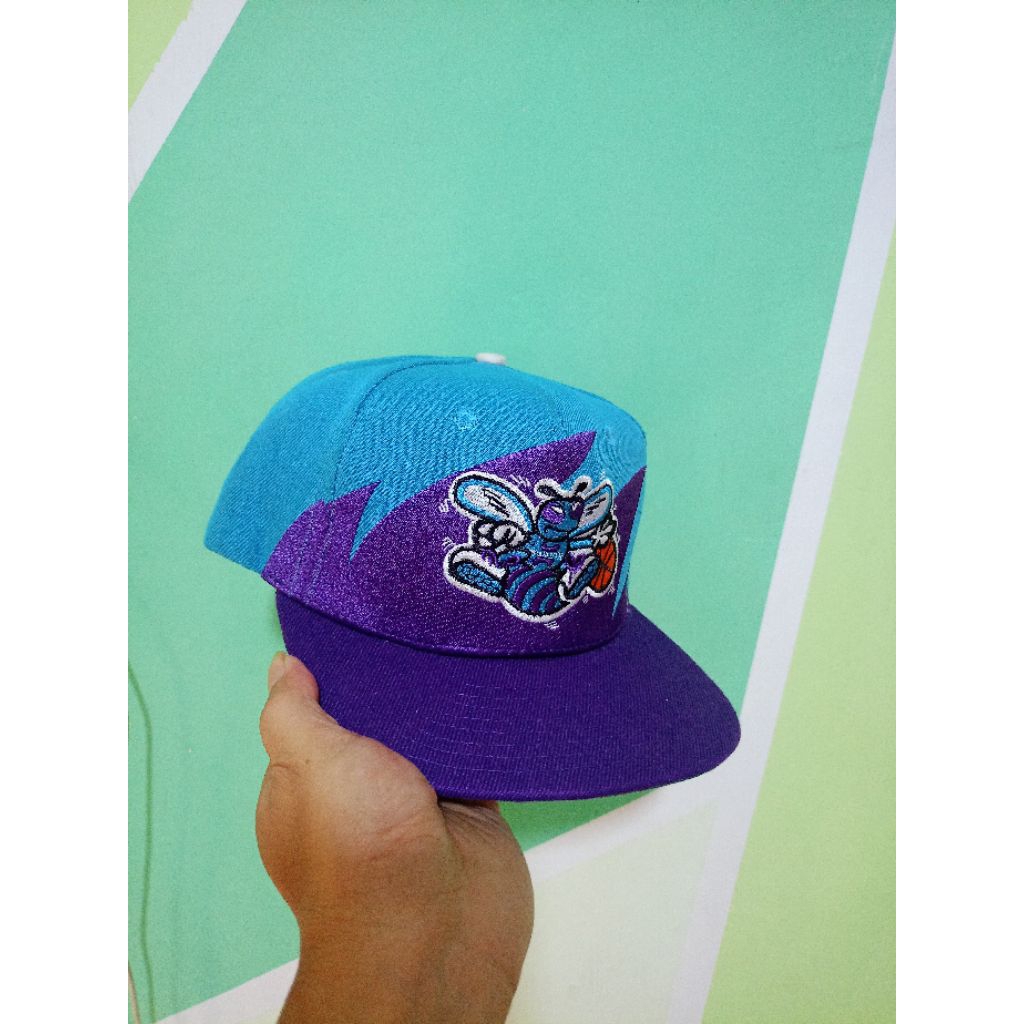 Topi Snapback Hornets Charlotte Single Sharktooth