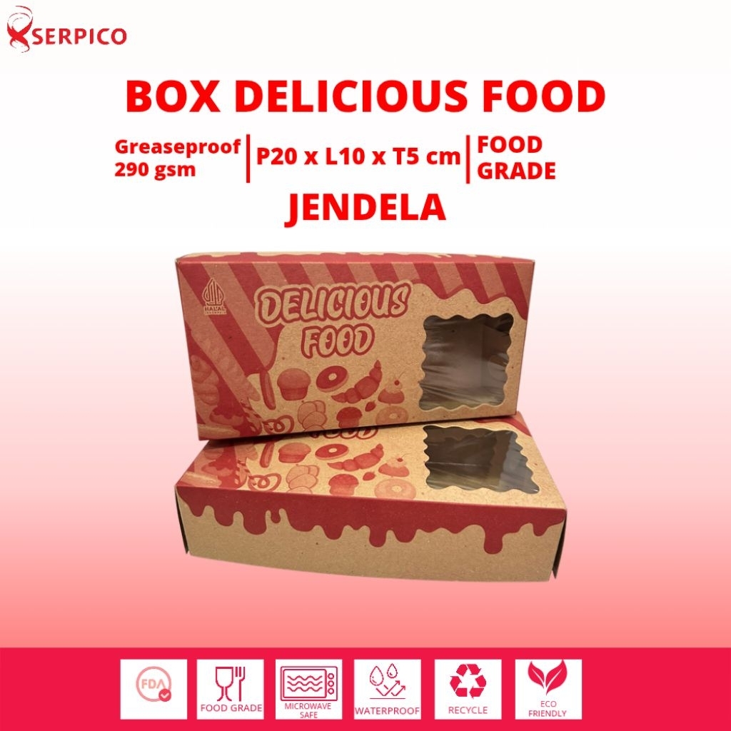 Dus Donat 20x10x5 /Dus Donat Isi 2 / Dus Brownies 20x10x5 / Dus Brownies Box 20x10 / Box Brownies Je