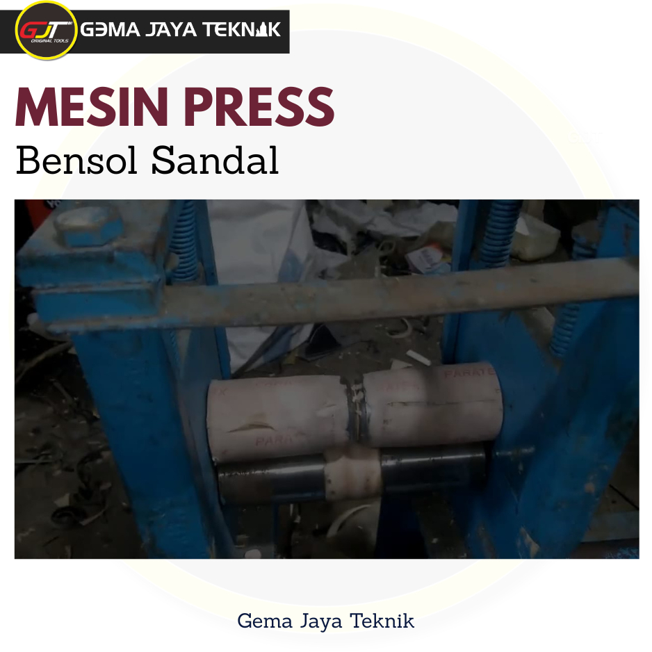 Mesin press bena sepatu - alat press bensol sandal