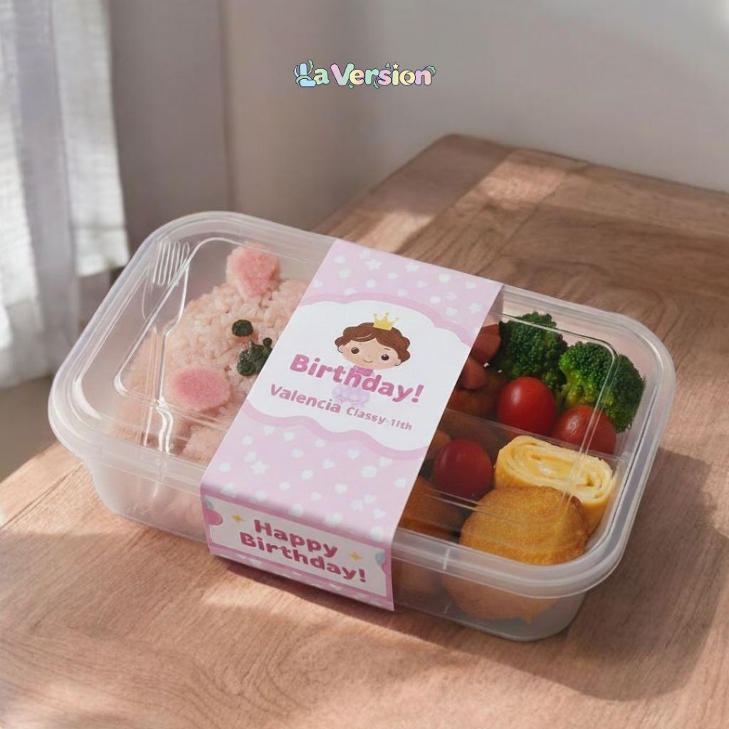 PAPER BELT BENTO BOX Gratis Custom Desain