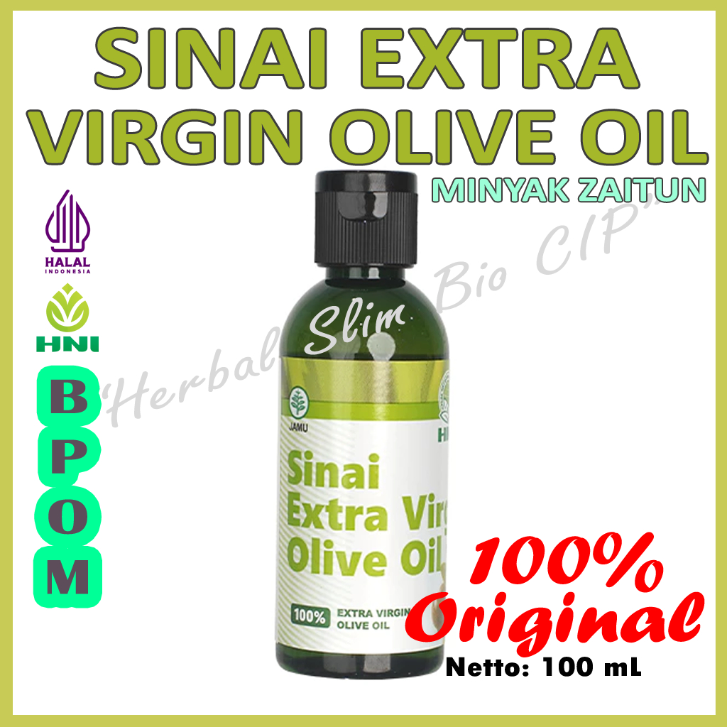 (HNI HPAI) Sinai Extra Virgin Olive Oil - Minyak Zaitun 60 mL 100% Original