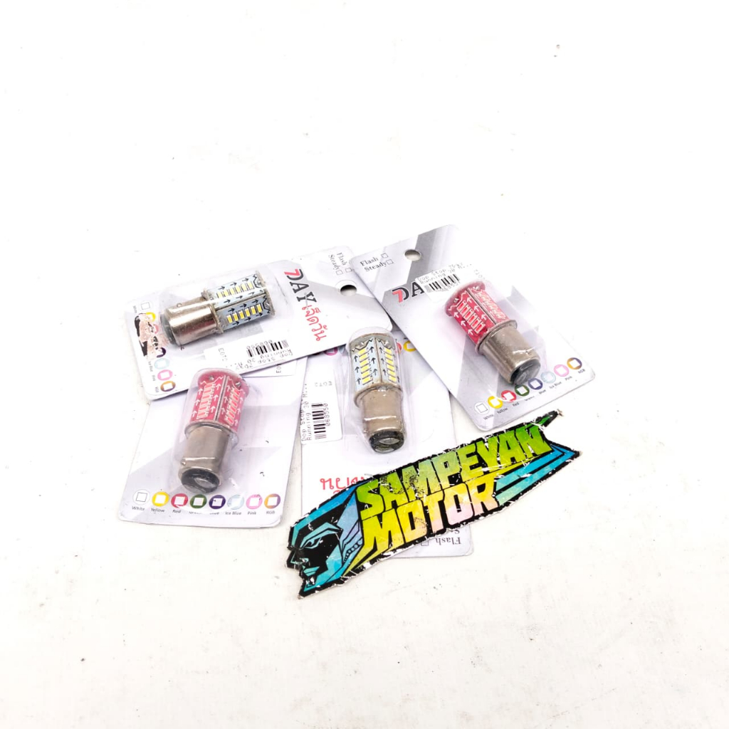 Lampu Stop Dop Belakang Rem Led Running 30 Mata Runing Merah & Putih Awet Grand Supra x 125 Karisma 