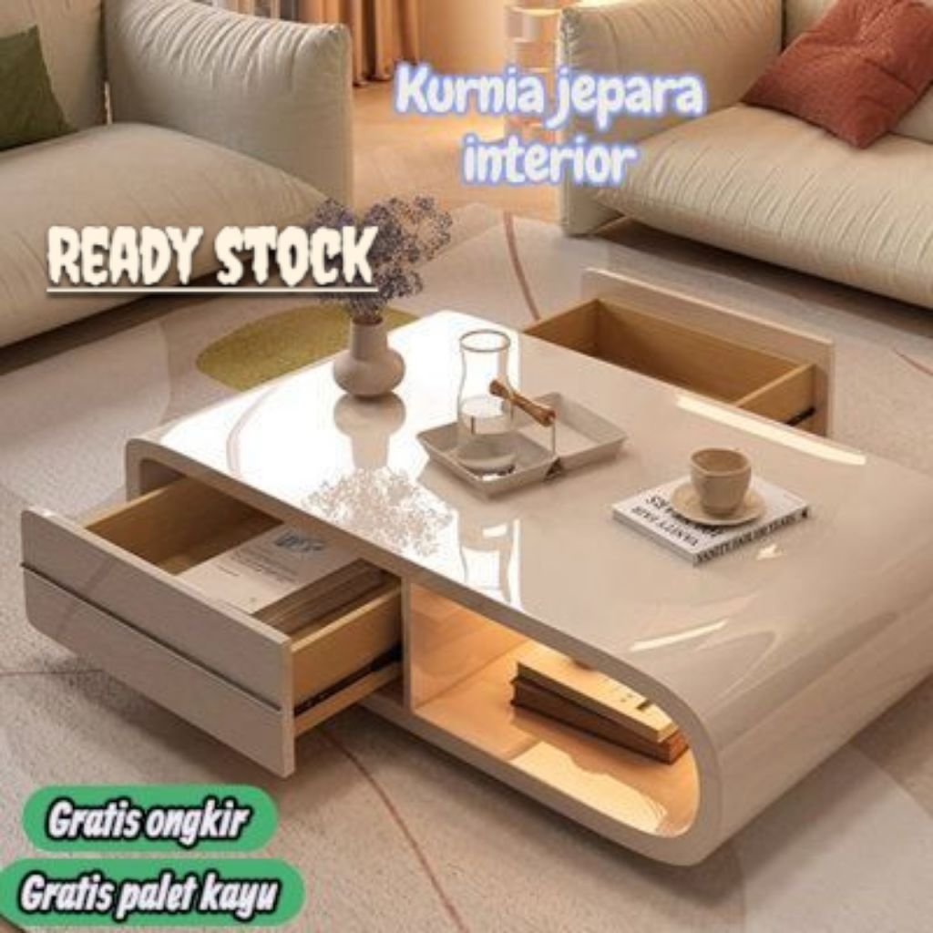Meja Tamu HPL  Mewah Meja Tamu premium Meja Coffe Meja Tamu modern meja tamu Minimalis