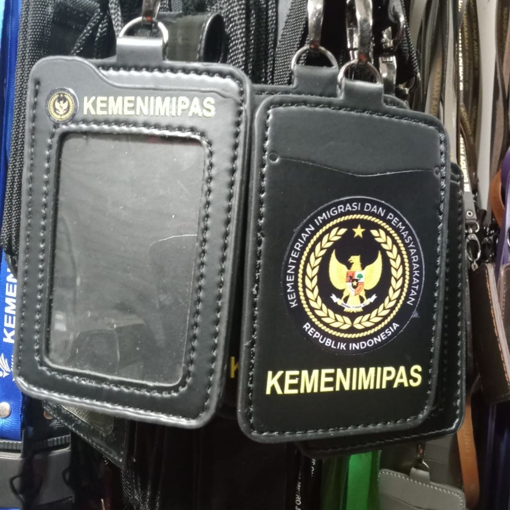 lanyard id card gantungan+dompet KEMENIMPAS berkualitas tinggi