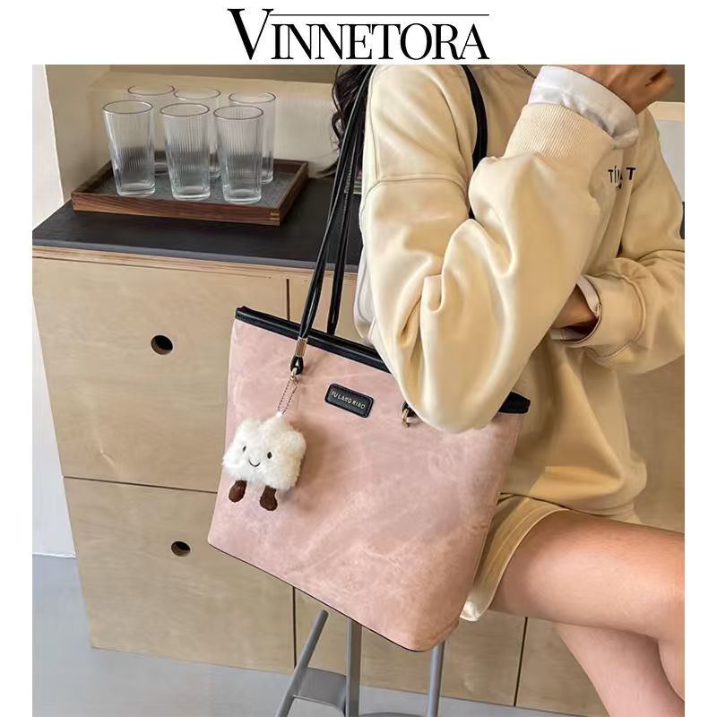 VINNETORA Totebag Wanita Tas Totebag  Tas Kuliah Tas Kerja Tas Kapasitas Besar Muat Laptop 1082