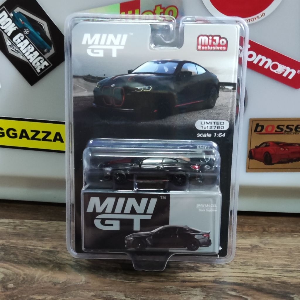 Mini GT 703 BMW M4 CSL Black Sapphire Mijo Blister