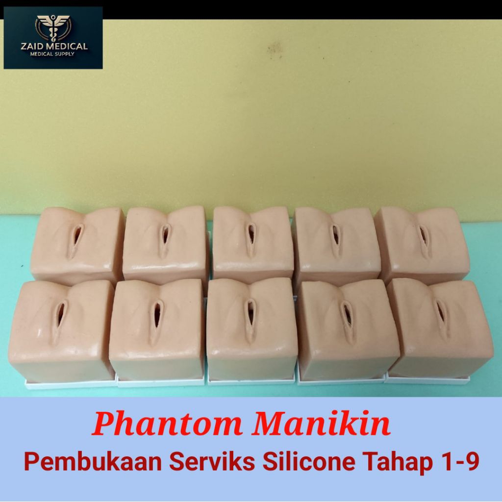 Phantom Manikin Pembukaan Serviks Silicone Tahap 1-9