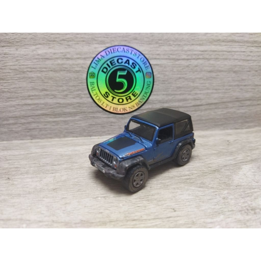 greenlight 2010 jeep wrangler biru