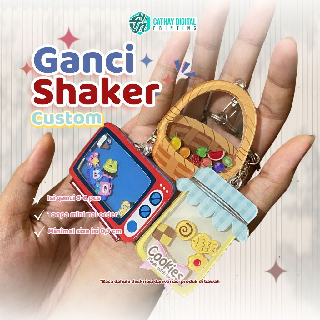 Ganci Shaker Custom | Keychain Gantungan Kunci Shaker Custom