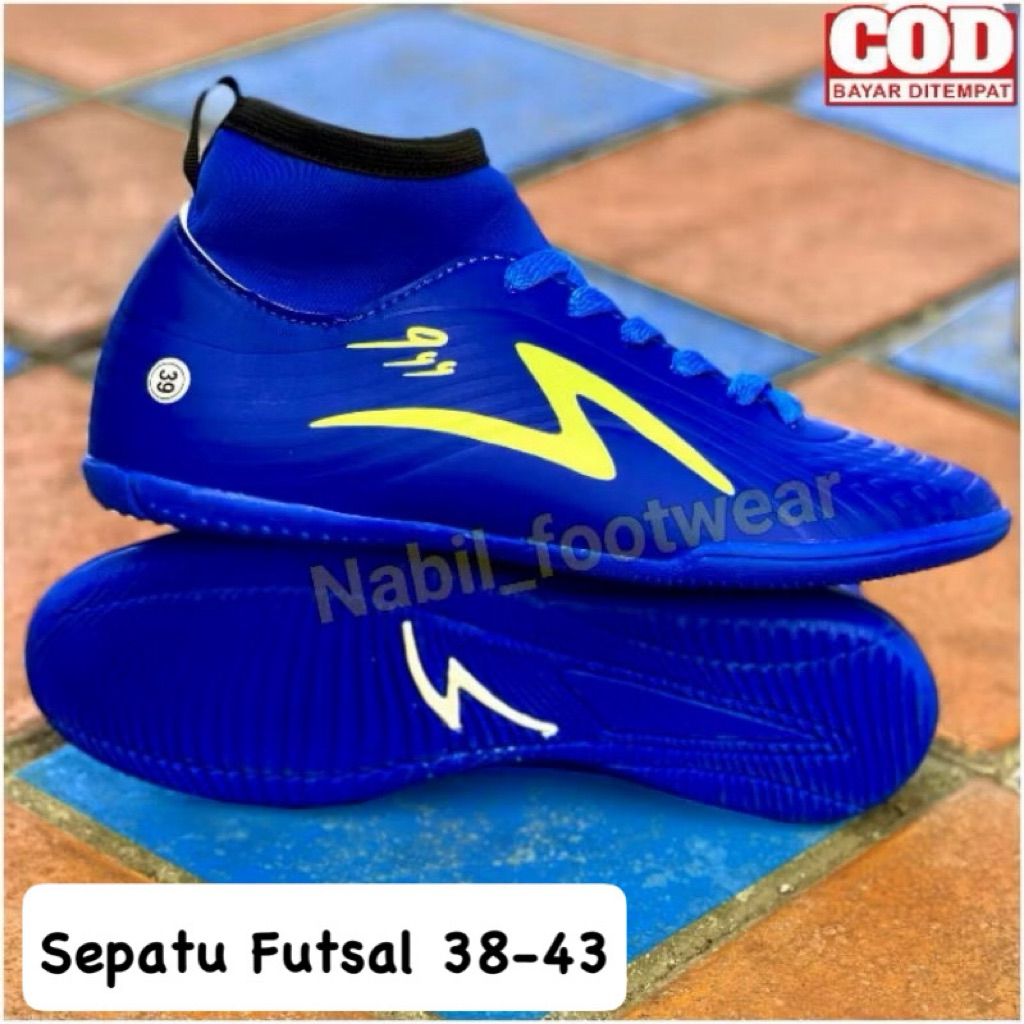 New Sepatu Futsal Specs Infinity Ii Model Boots Gread Original 100% Stabilo Biru Hitam Pink