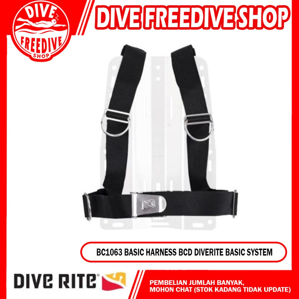 BC1063 Diverite Basic Harness BCD Tech Selam Scuba Diving Dive Rite Basic System