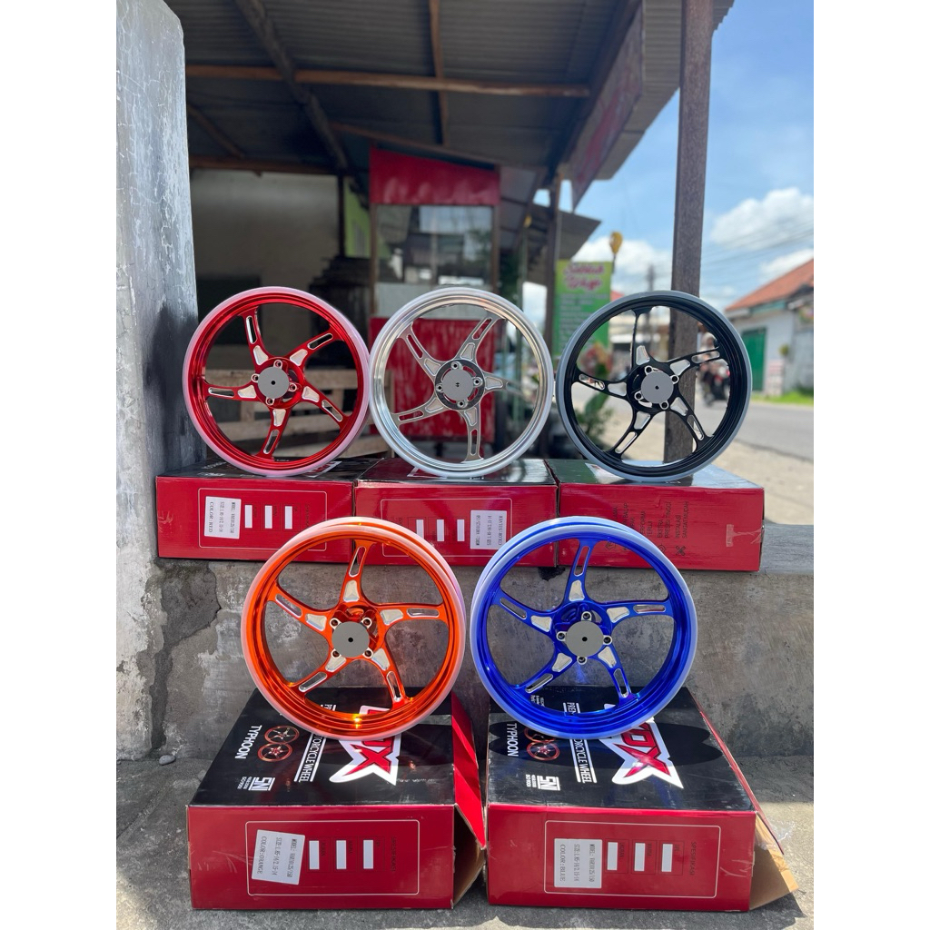 velg VOX Typhoon vario 125/150 velg racing cnc 185/215 R14