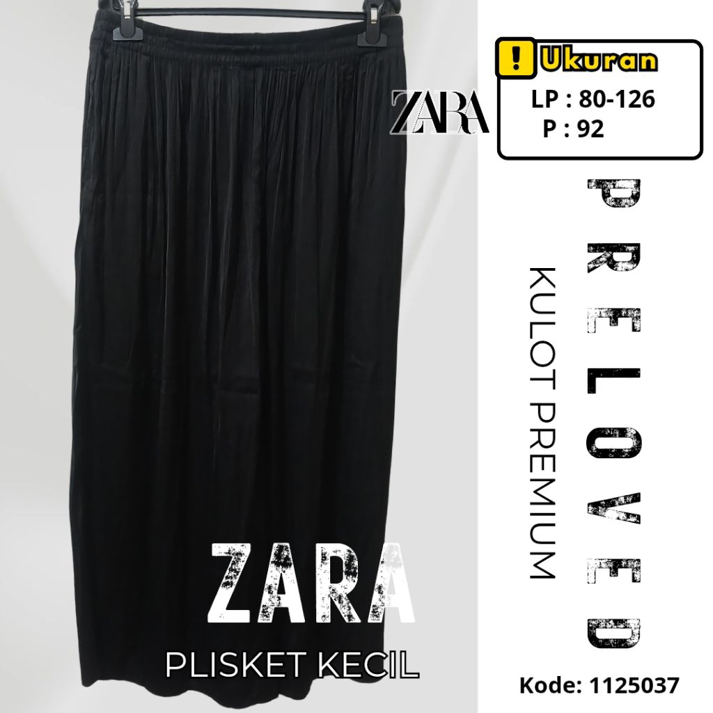 Kulot Jumbo Plisket Zara (80-126/92) Hitam