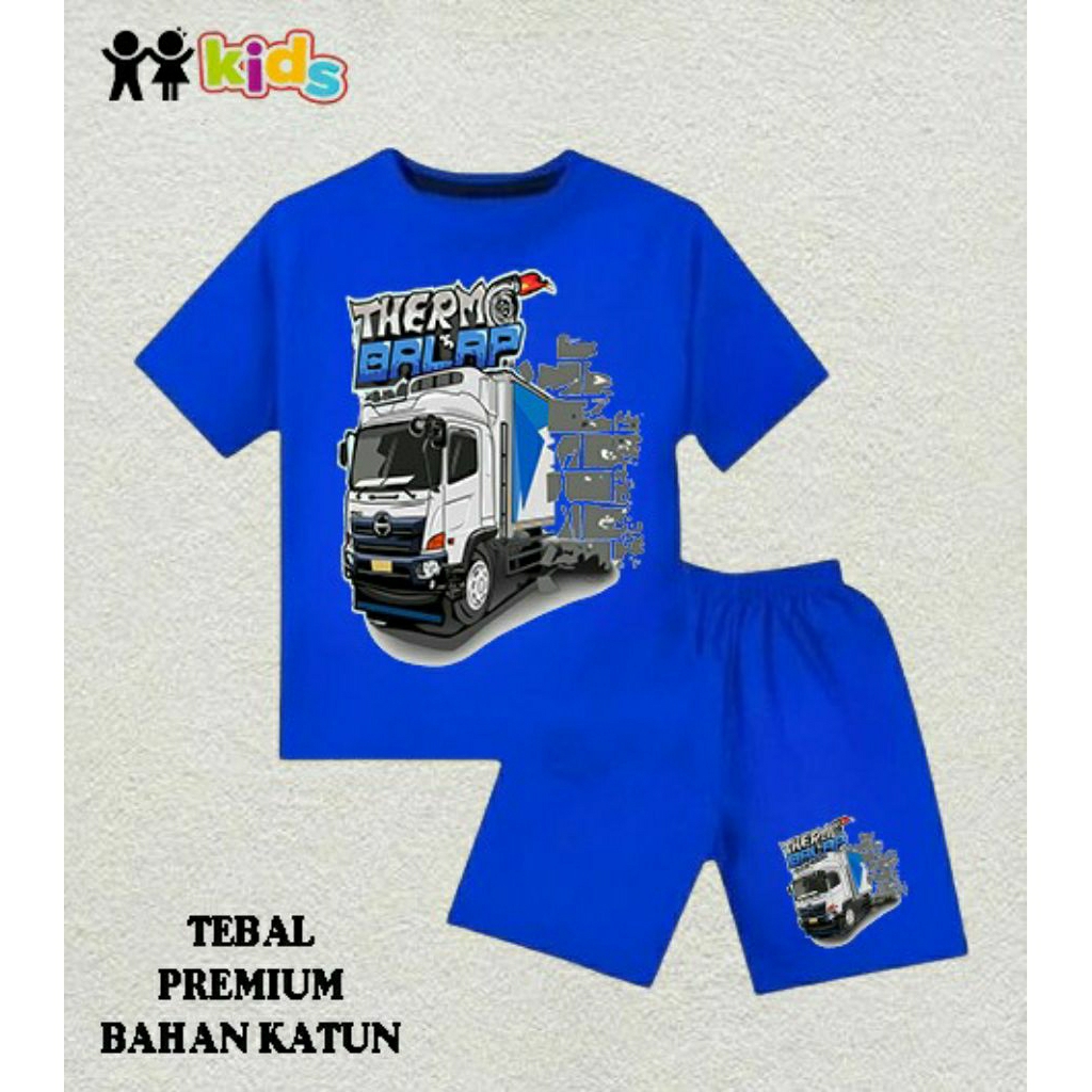 setelan murah anak laki-laki perempuanbaju kaos murah anak laki-laki perempuan motif mobil truk olen