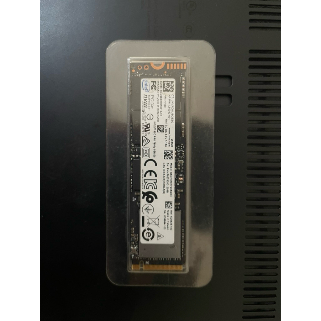 SSD NVME INTEL 256GB