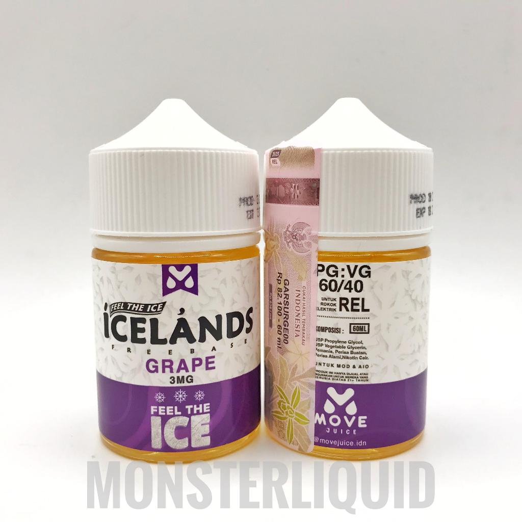 ICELANDS GRAPE ICE BY MOVE JUICE 3MG 60ML LIQUID
