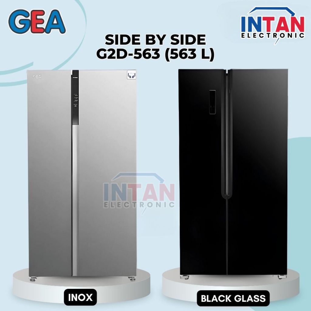 KULKAS SIDE BY SIDE GEA 2 PINTU INVERTER 563 LITER G2D-563 / G2D563 MEDAN