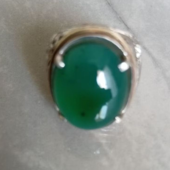 Cincin Batu Bacan 100% Kristal asli original zise Kantoran