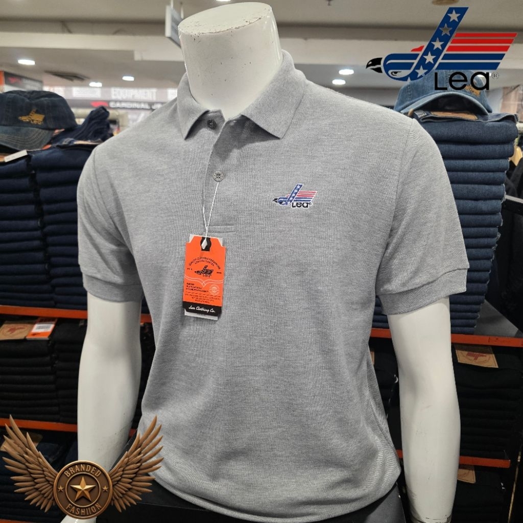 LEA JEANS KAOS WANGKI LENGAN PENDEK 251.30.00.81 ABU