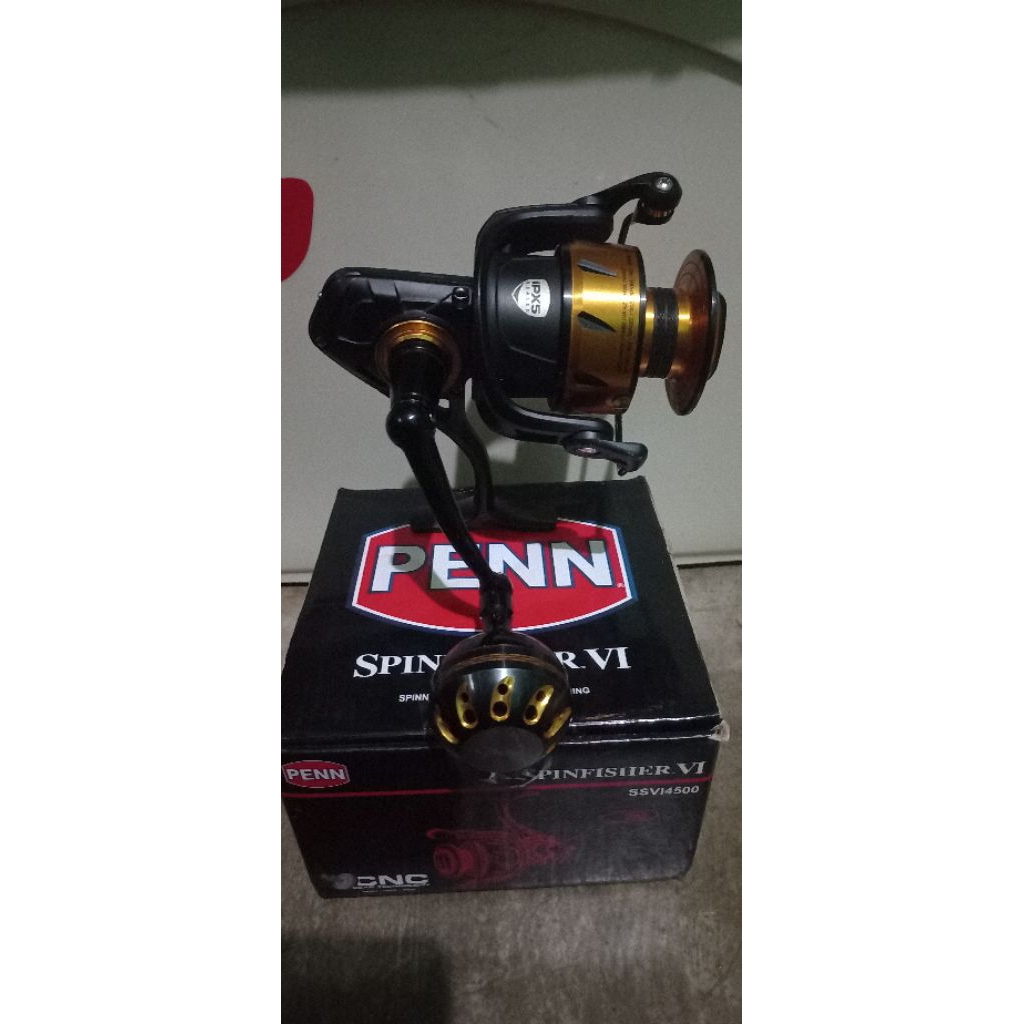 Reel Penn spinfisher VI ssvi 4500 second handle gomexus