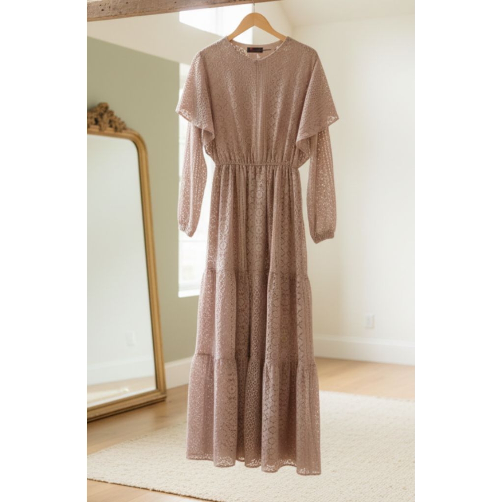 GAMIS BRUKAT PREMIUM / DRESS KONDANGAN / DRESS BRUKAT