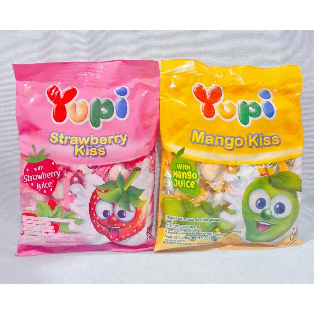 Yupi Strawberry Kiss / Yupi Mango Kiss Pack  (120 gr)