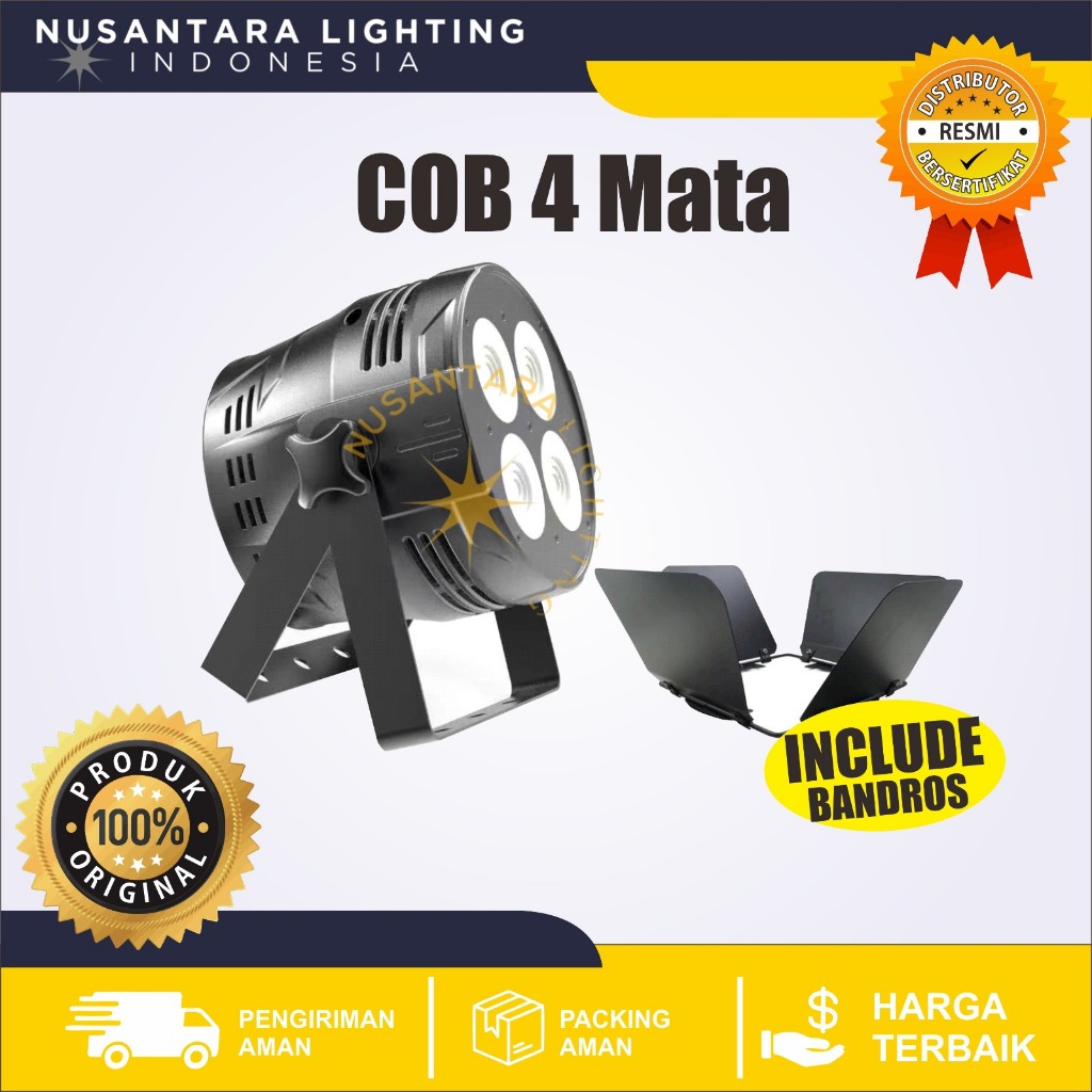 Lampu Sorot Panggung COB 4 Mata 200W / 4 Mata / Lampu disco panggung / Lampu disko panggung / lampu 
