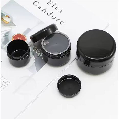 TERMURAH  Pot Cream Hitam 5gr 10gr 20gr 30gr 50gr 100gr 150gr Pot Wadah Hitam