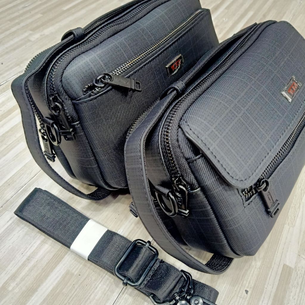 Handbag 2In1 T5178 Black Clutch Bag Tas Selempang Kulit Unisex Co