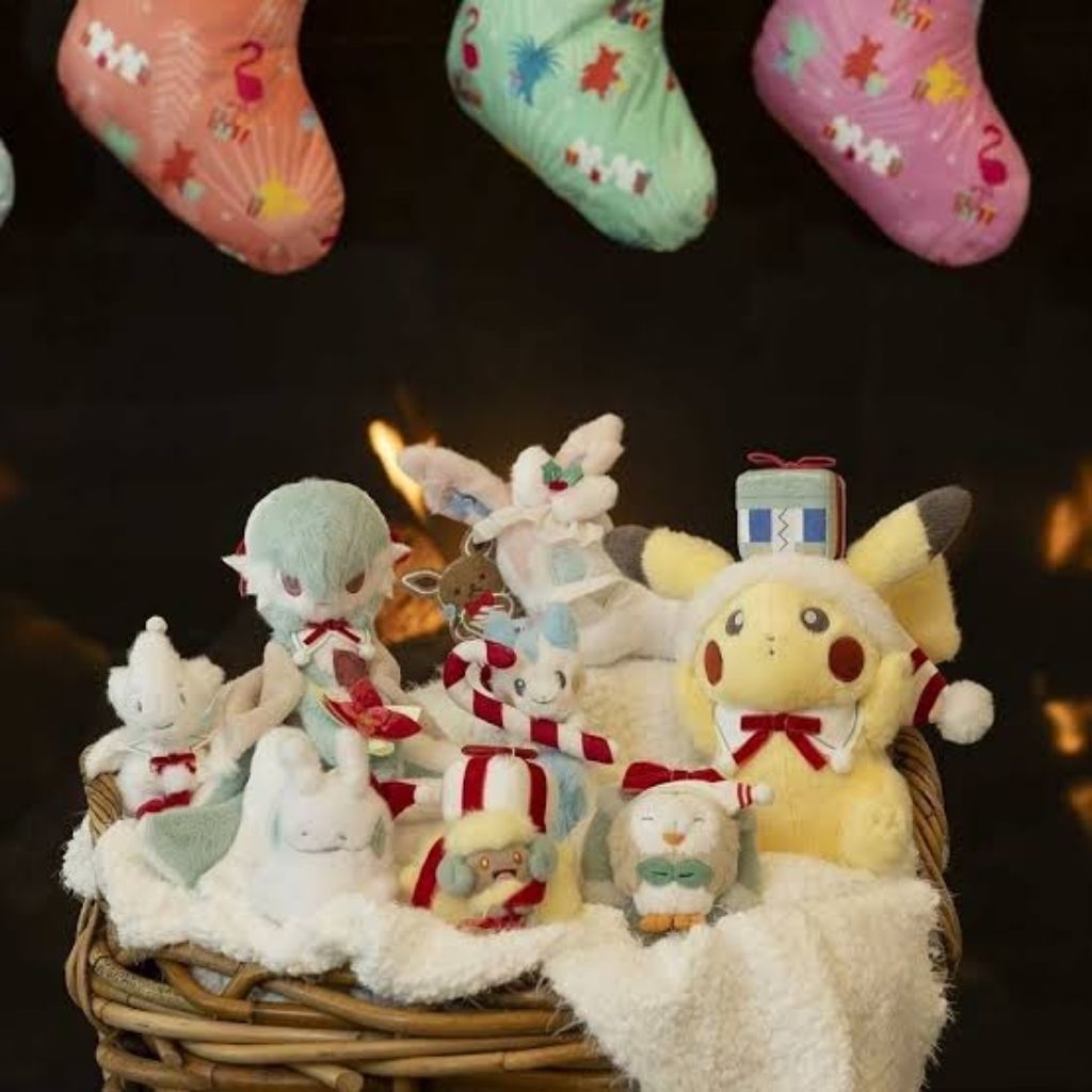 BONEKA POKEMON CENTER CHRISTMAS HOLIDAY 2025 LIMITED PLUSH Boneka Plush Doll boneka plush pokemon Po